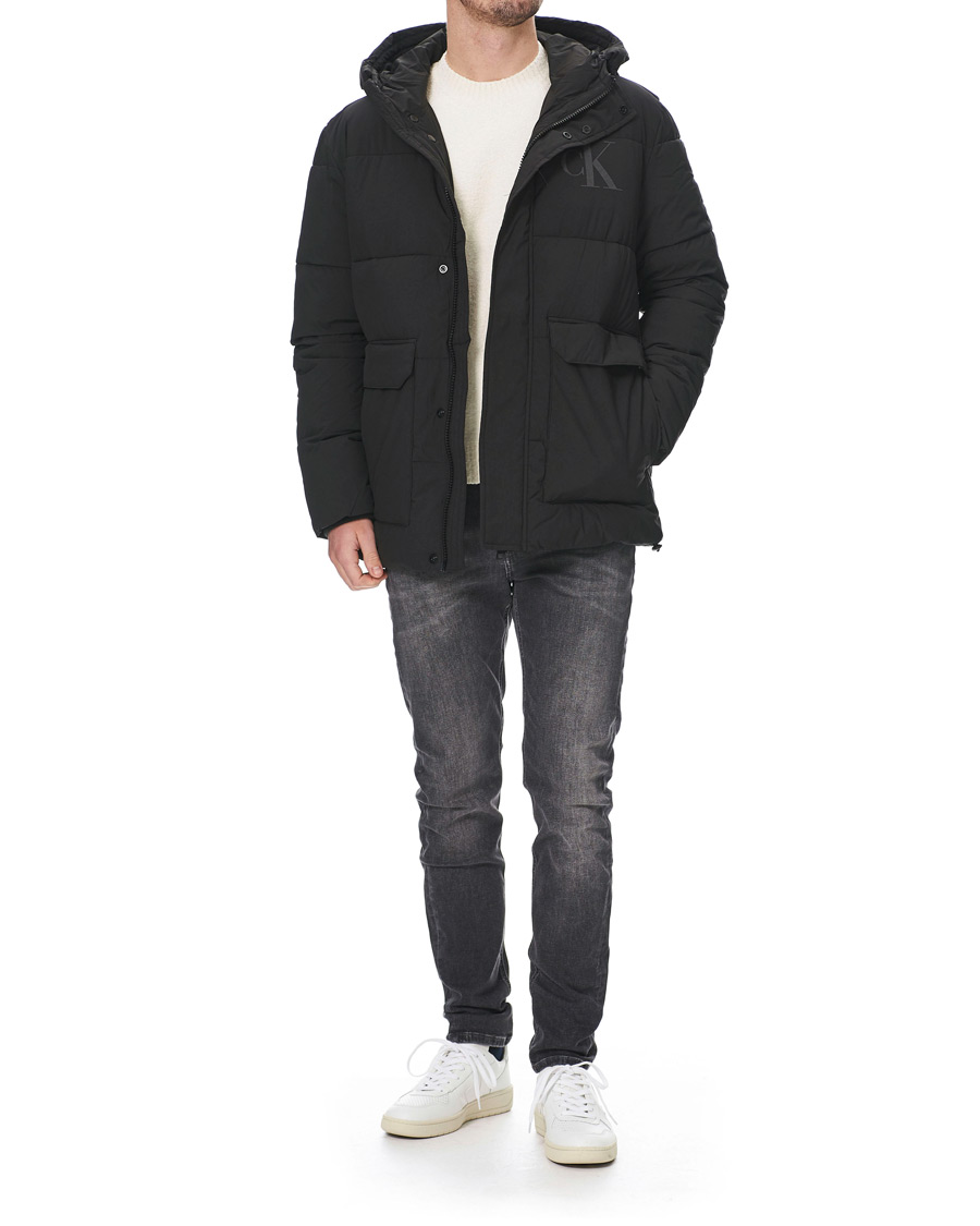 Herren | Jeans | Calvin Klein Jeans | Slim Tapered Stretch Jeans Dark Grey