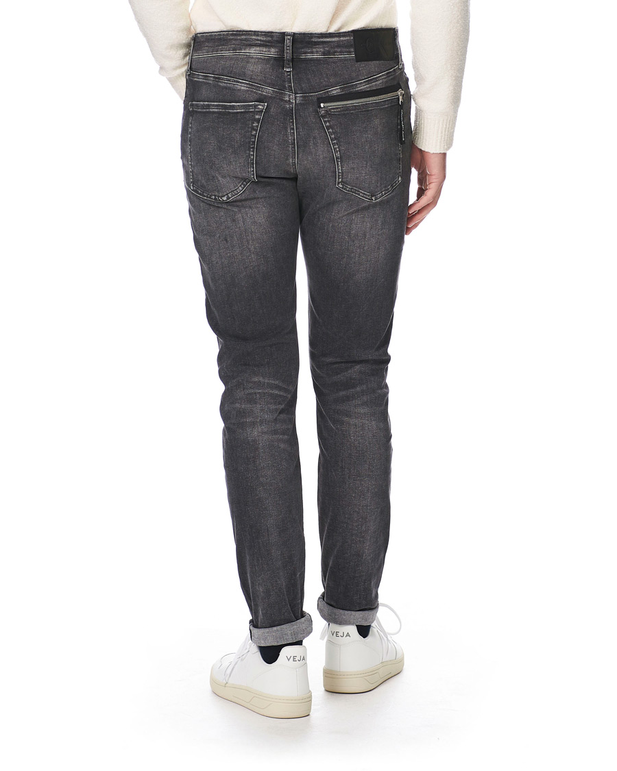 Herren | Jeans | Calvin Klein Jeans | Slim Tapered Stretch Jeans Dark Grey