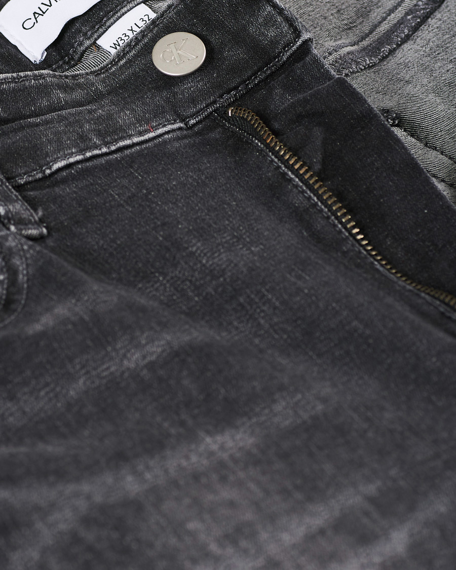 Herren | Jeans | Calvin Klein Jeans | Slim Tapered Stretch Jeans Dark Grey