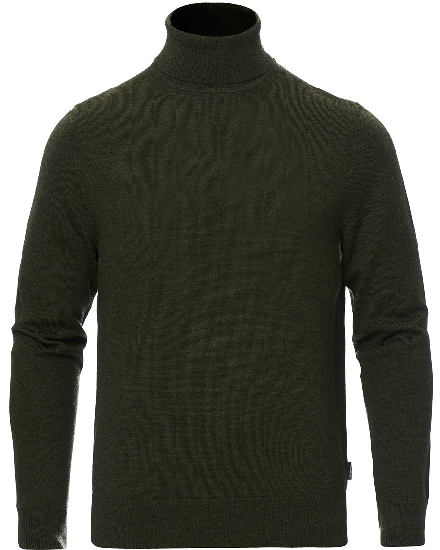 Herren | Pullover | Calvin Klein | Superior Wool Rollneck Dark Olive