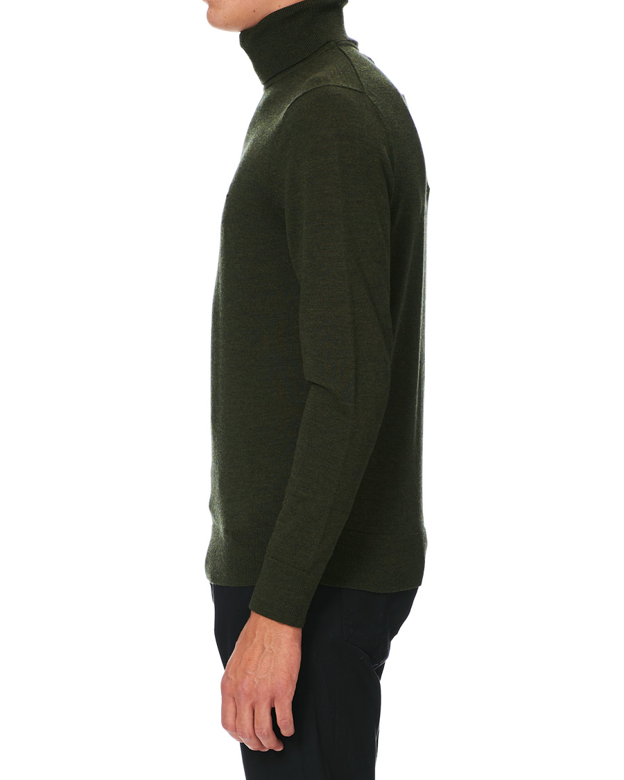 Herren | Pullover | Calvin Klein | Superior Wool Rollneck Dark Olive
