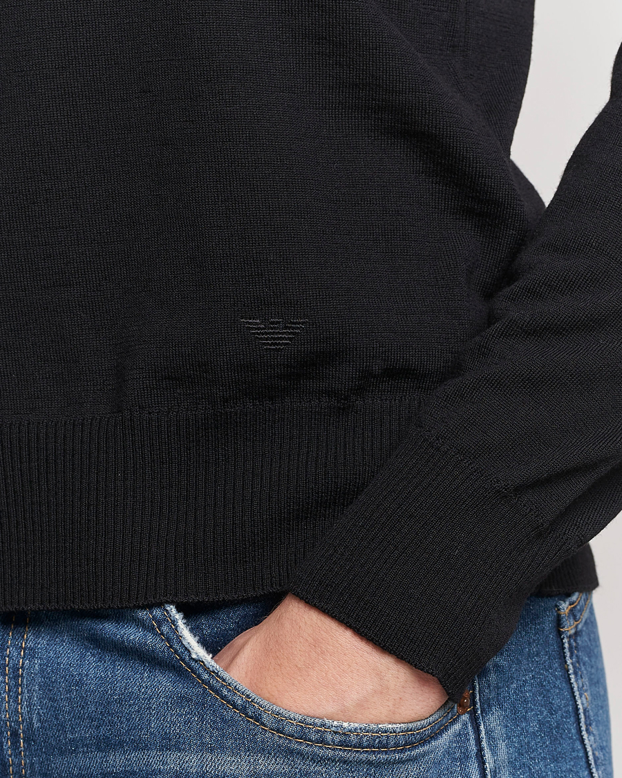 Herren | Pullover | Emporio Armani | Knitted Merio Polo Black