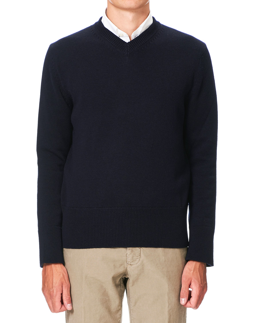 Herren | Pullover | Paul Smith | V-Neck School Sweater Navy