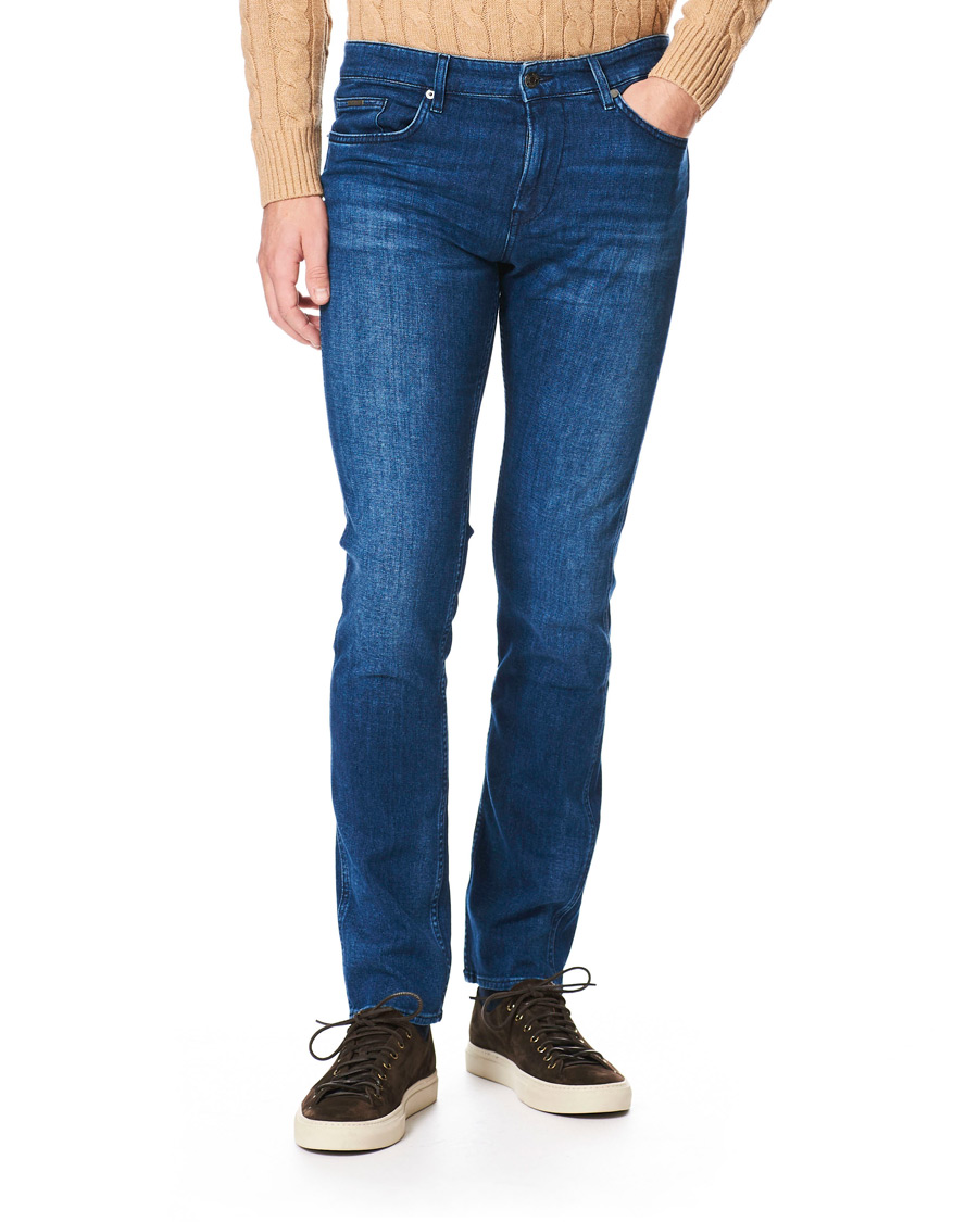 Herren | Jeans | BOSS BLACK | BOSS Delaware Slim Fit Stretch Jeans Medium Blue