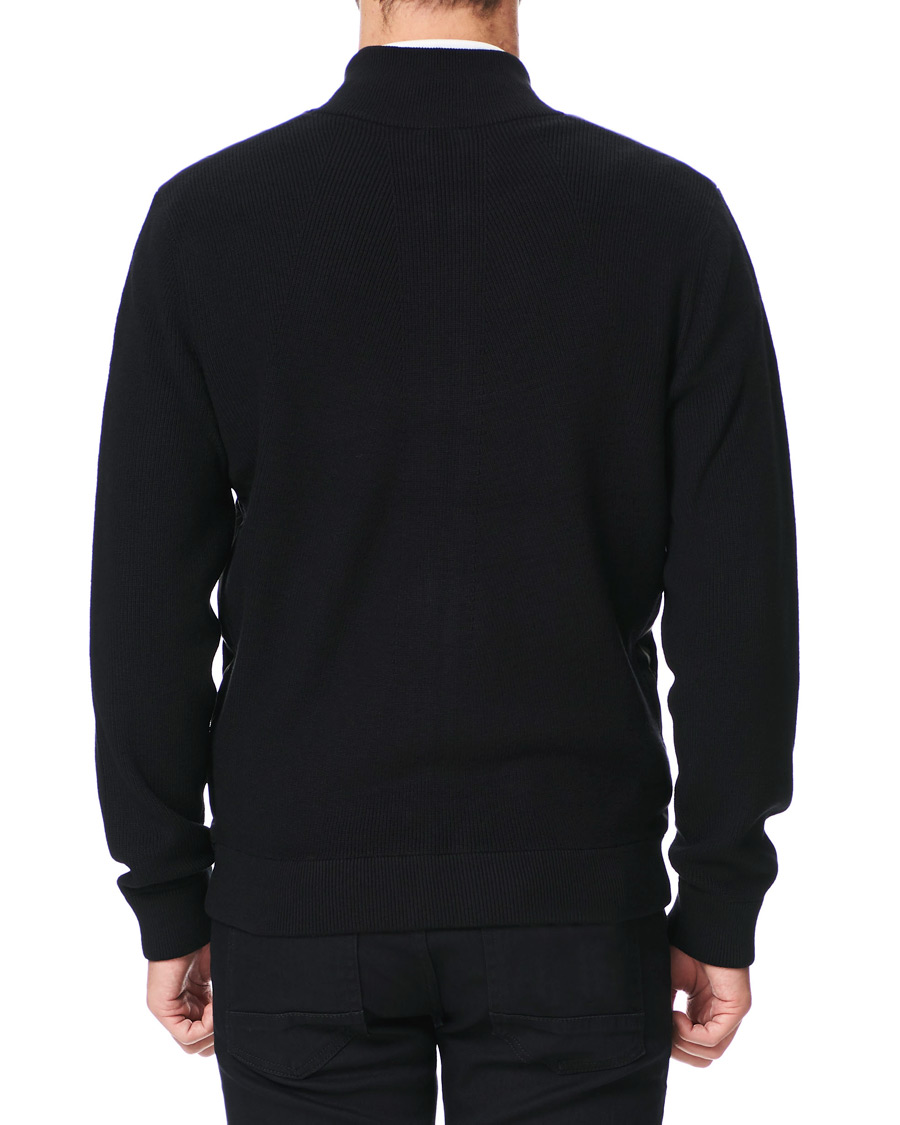 Herren | Pullover | BOSS BLACK | BOSS Porsche Capsule Mandor Hybrid Full Zip Black