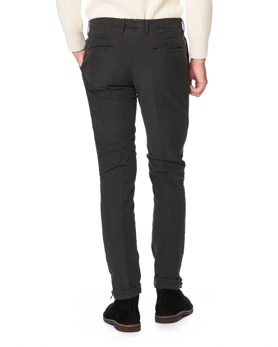 Herren | Hosen | Incotex | Slim Fit Garment Dyed Washed Slacks Black