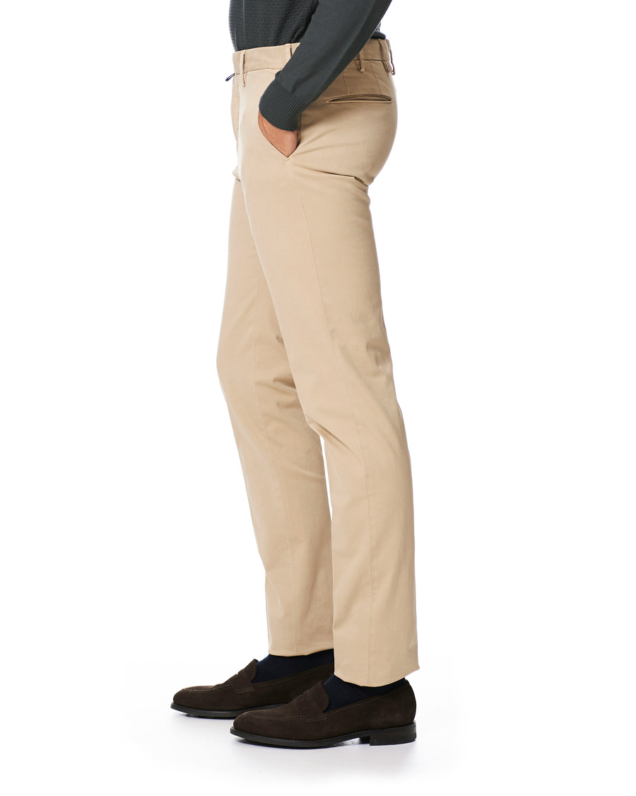 Herren | Hosen | Incotex | Slim Fit Comfort Chino Beige