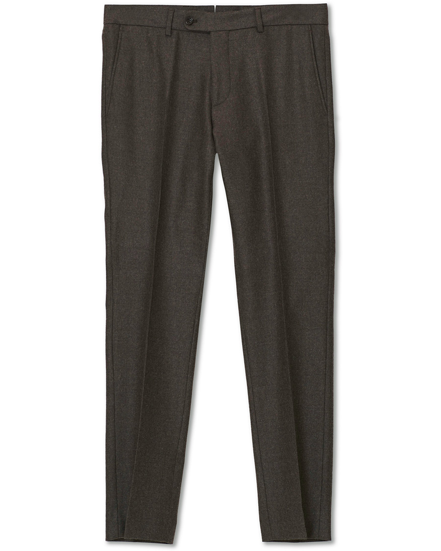 Herren | Hosen | Morris | Rodney Flannel Trousers Brown