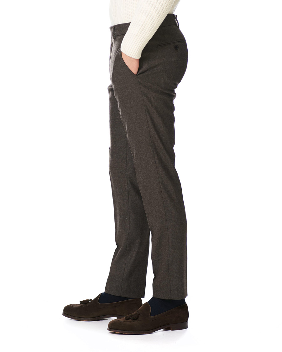 Herren | Hosen | Morris | Rodney Flannel Trousers Brown