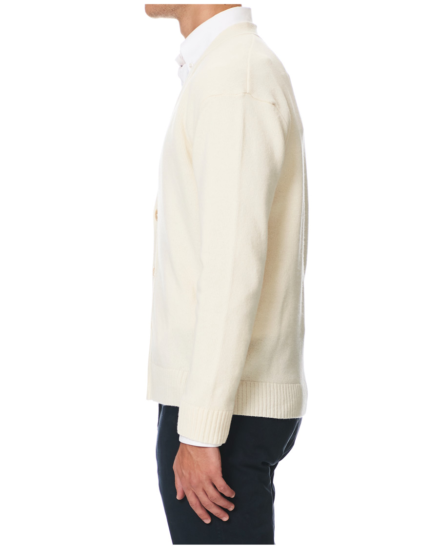 Herren | Pullover | NN07 | Björn Wool Cardigan Cream