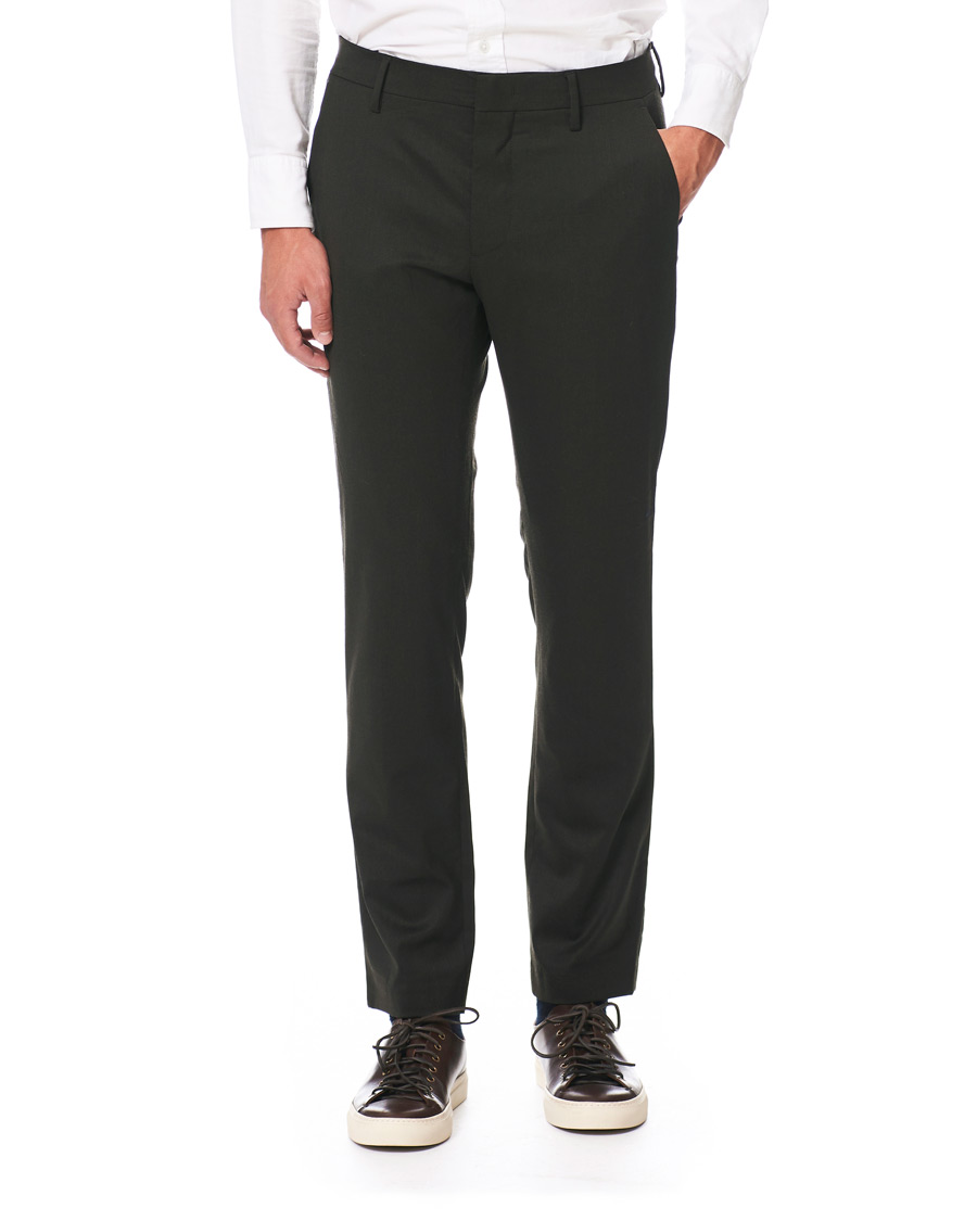 Herren | Hosen | NN07 | Theo Regular Fit Wool Trousers Army Green