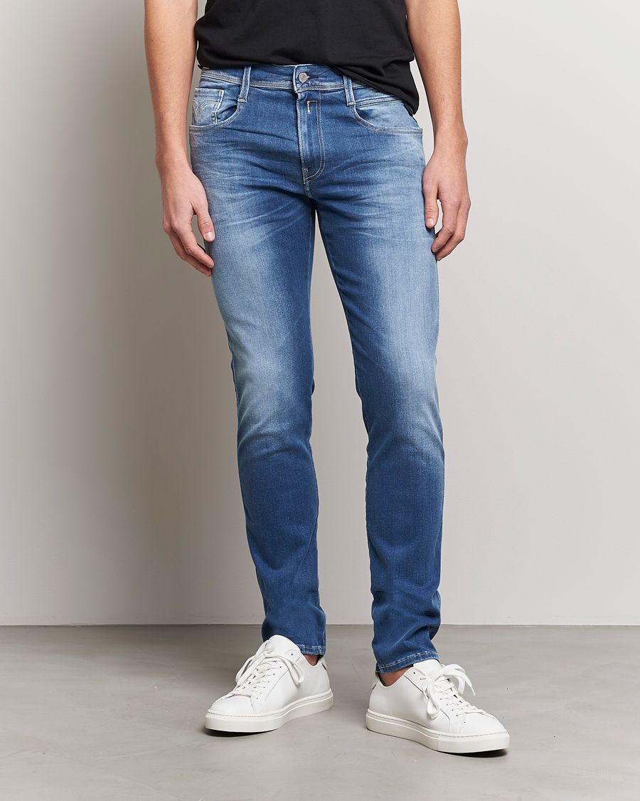 Herren | Slim fit | Replay | Anbass Hyperflex Re Used X-Lite Jeans Light Blue