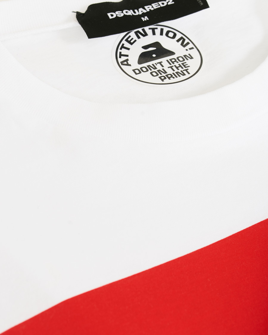 Herren | T-Shirts | Dsquared2 | Cool Fit Box Print Logo Crew Neck Tee White