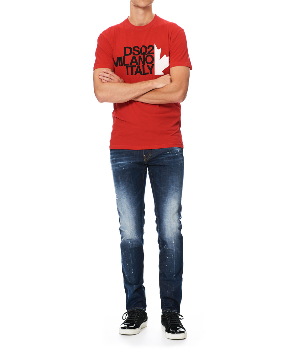 Herren | T-Shirts | Dsquared2 | Cool Fit Logo Crew Neck Tee Red