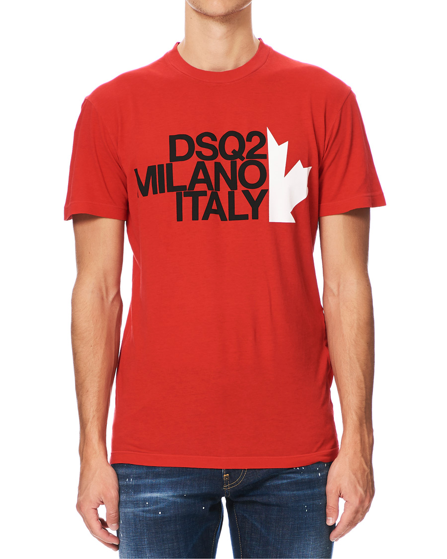 Herren | T-Shirts | Dsquared2 | Cool Fit Logo Crew Neck Tee Red