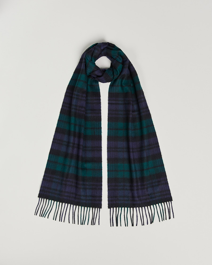 Herren | Johnstons of Elgin Cashmere Scarf Black Watch | Johnstons of Elgin | Cashmere Scarf Black Watch