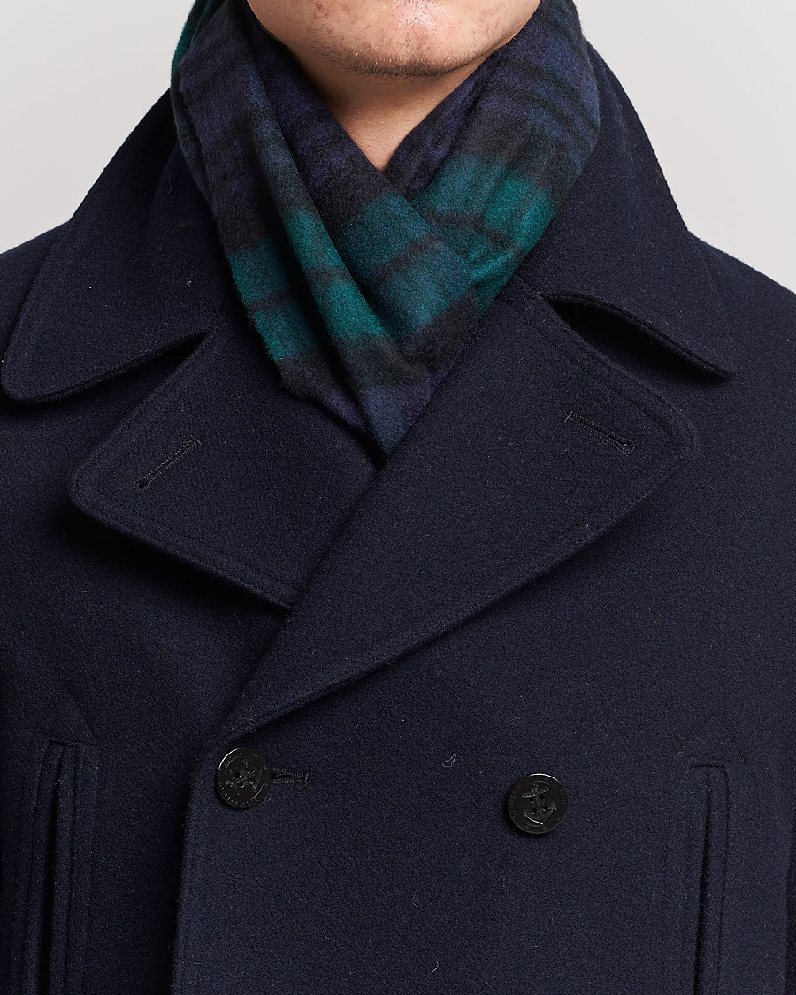 Herren | Johnstons of Elgin Cashmere Scarf Black Watch | Johnstons of Elgin | Cashmere Scarf Black Watch