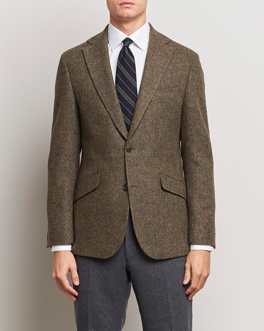 Herren | Sakkos | Walker Slater | Edward Wool Donegal Blazer Moss Green
