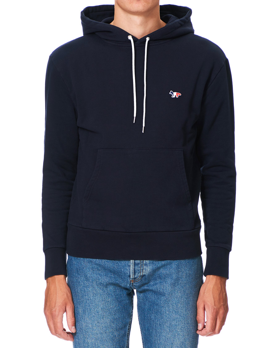 Herren | Pullover | Maison Kitsuné | Tricolor Fox Hoodie Navy