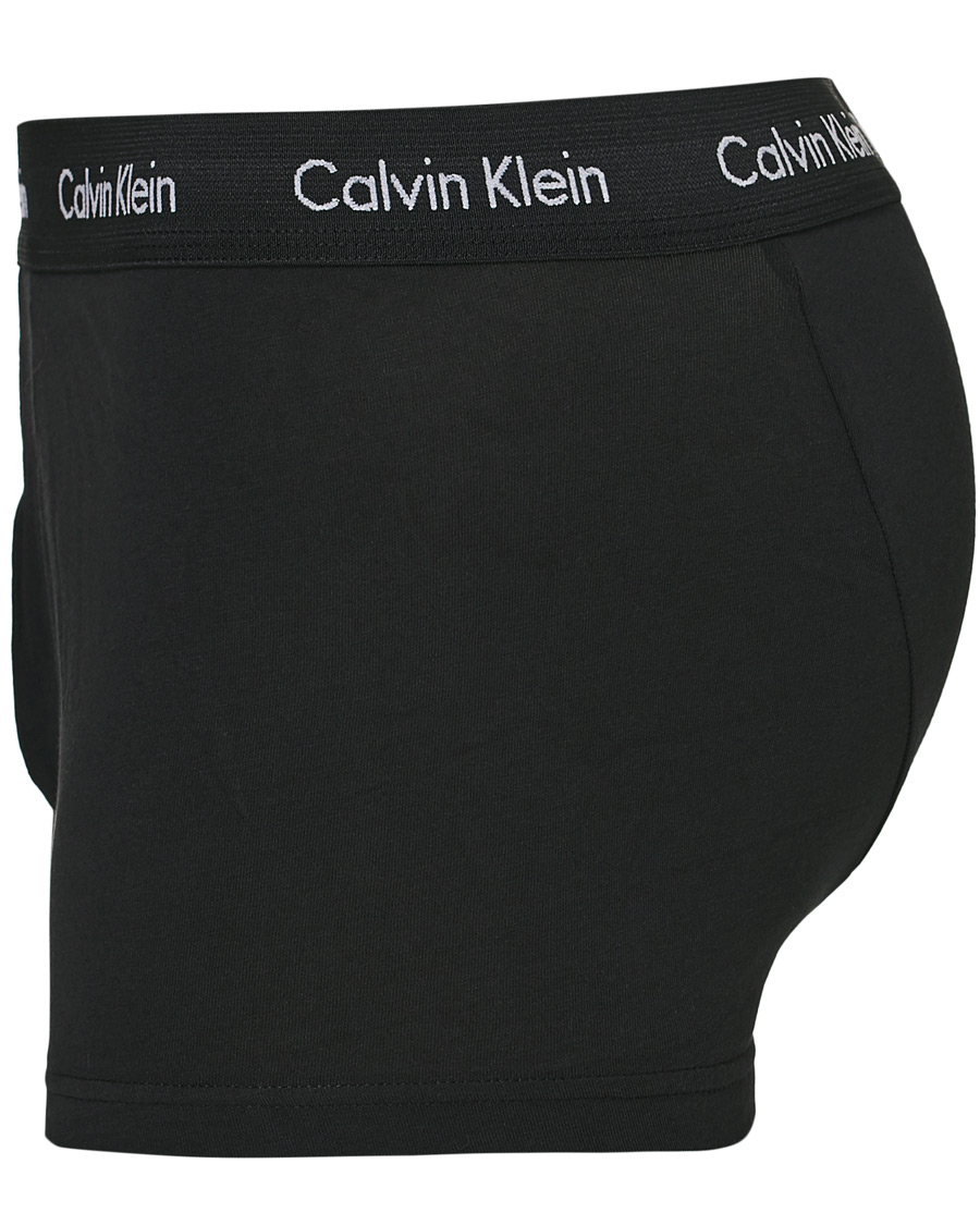 Herren | Unterwäsche | Calvin Klein | Cotton Stretch 3-Pack Low Rise Trunk Black/Coral/Grey