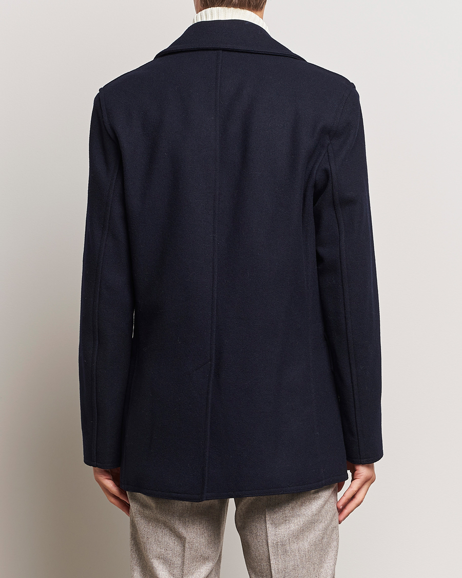 Herren | Jacken | Gloverall | Churchill Reefer Peacoat Navy