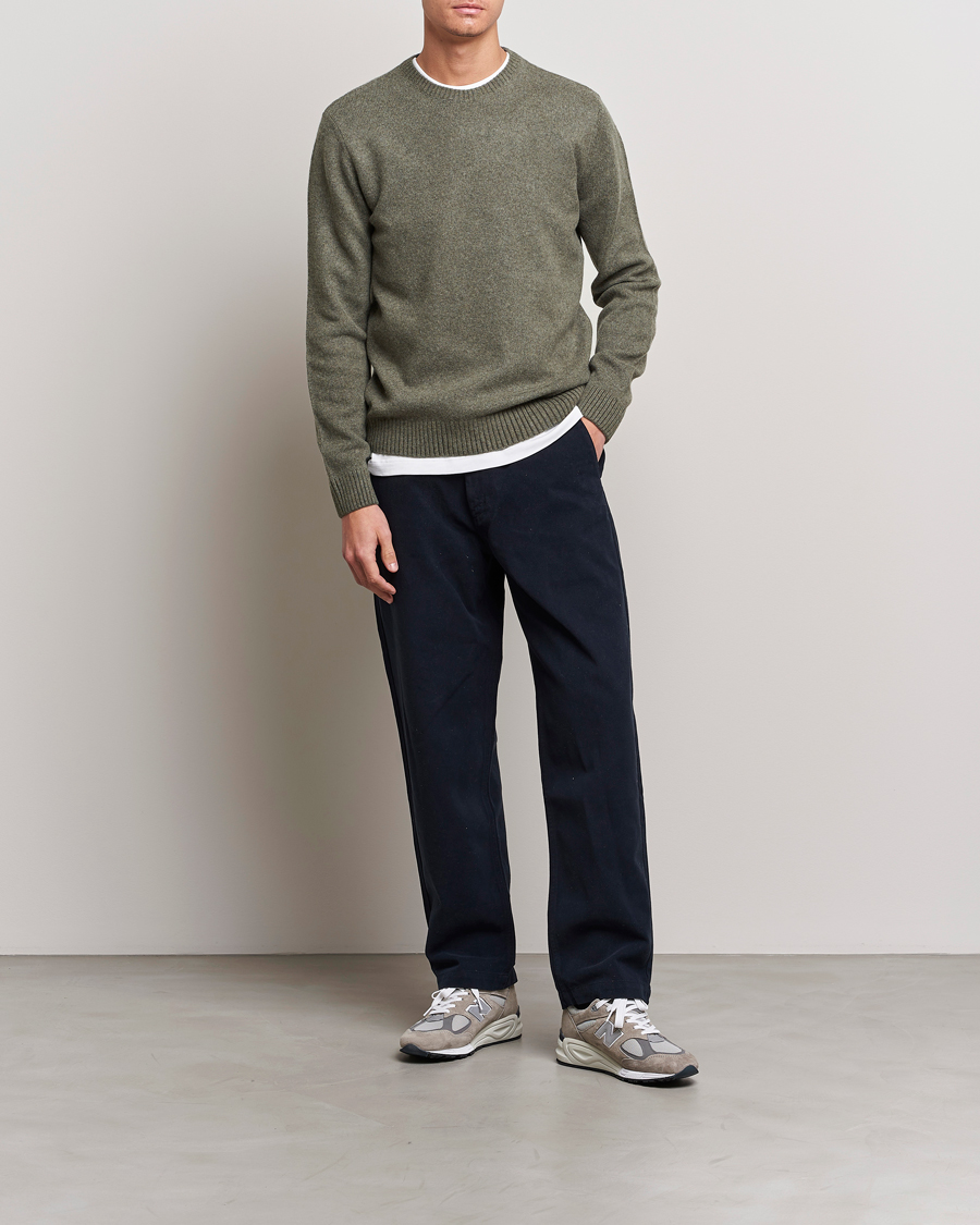 Herren | Pullover | Colorful Standard | Classic Merino Wool Crew Neck Dusty Olive