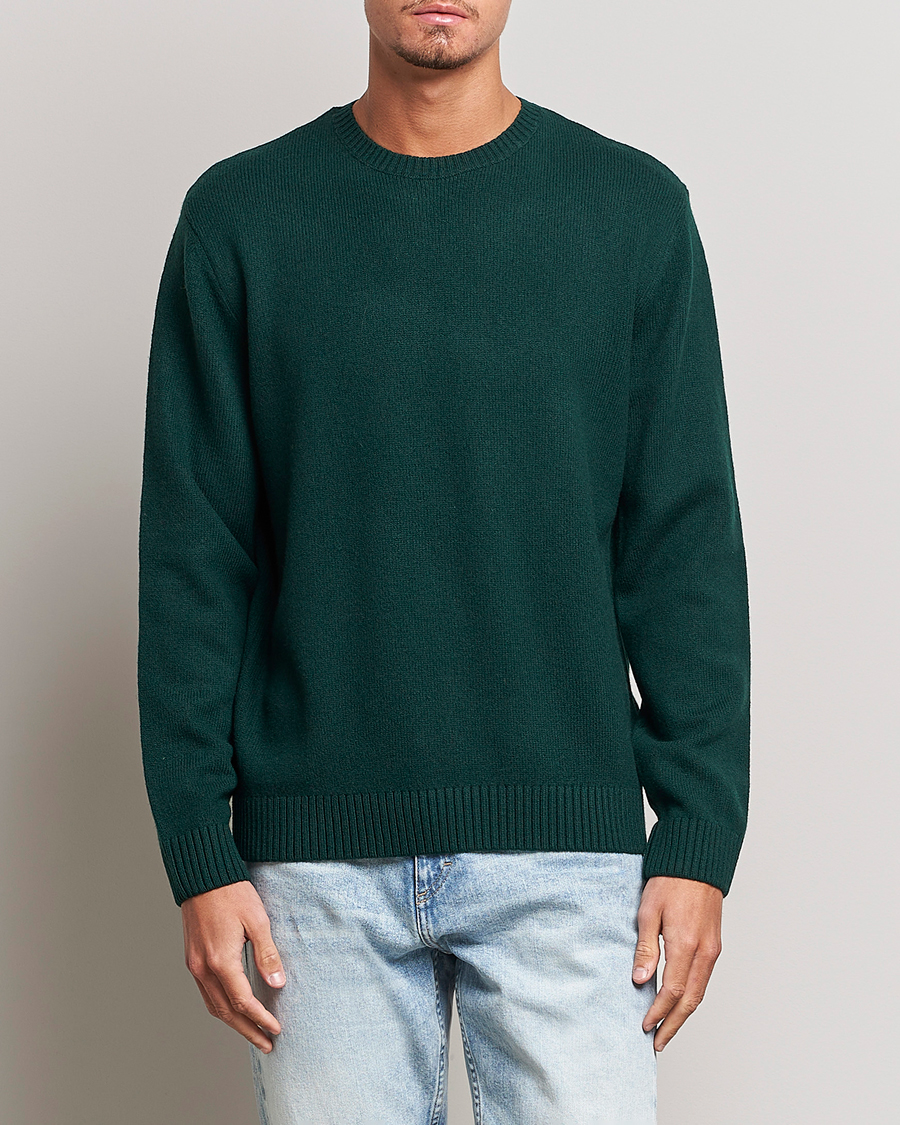 Herren | Kategorie | Colorful Standard | Classic Merino Wool Crew Neck Emerald Green