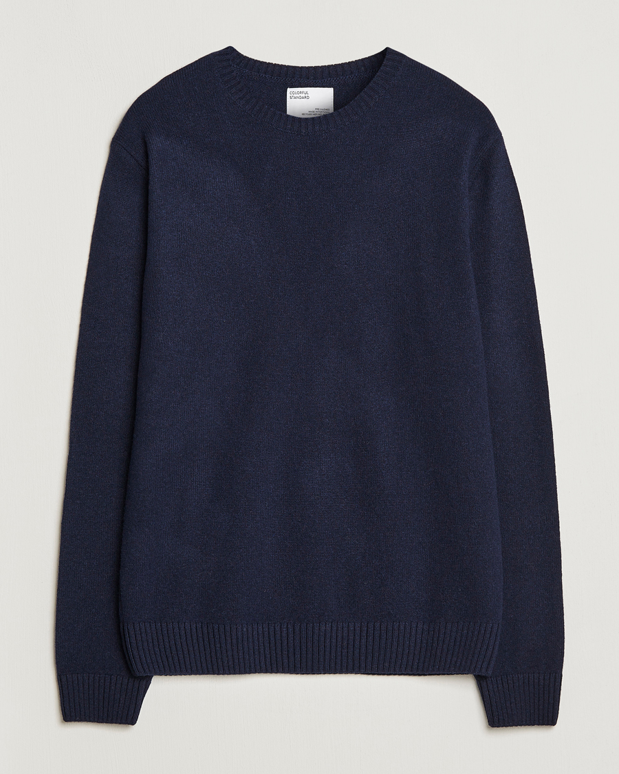 Herren | Pullover | Colorful Standard | Classic Merino Wool Crew Neck Navy Blue