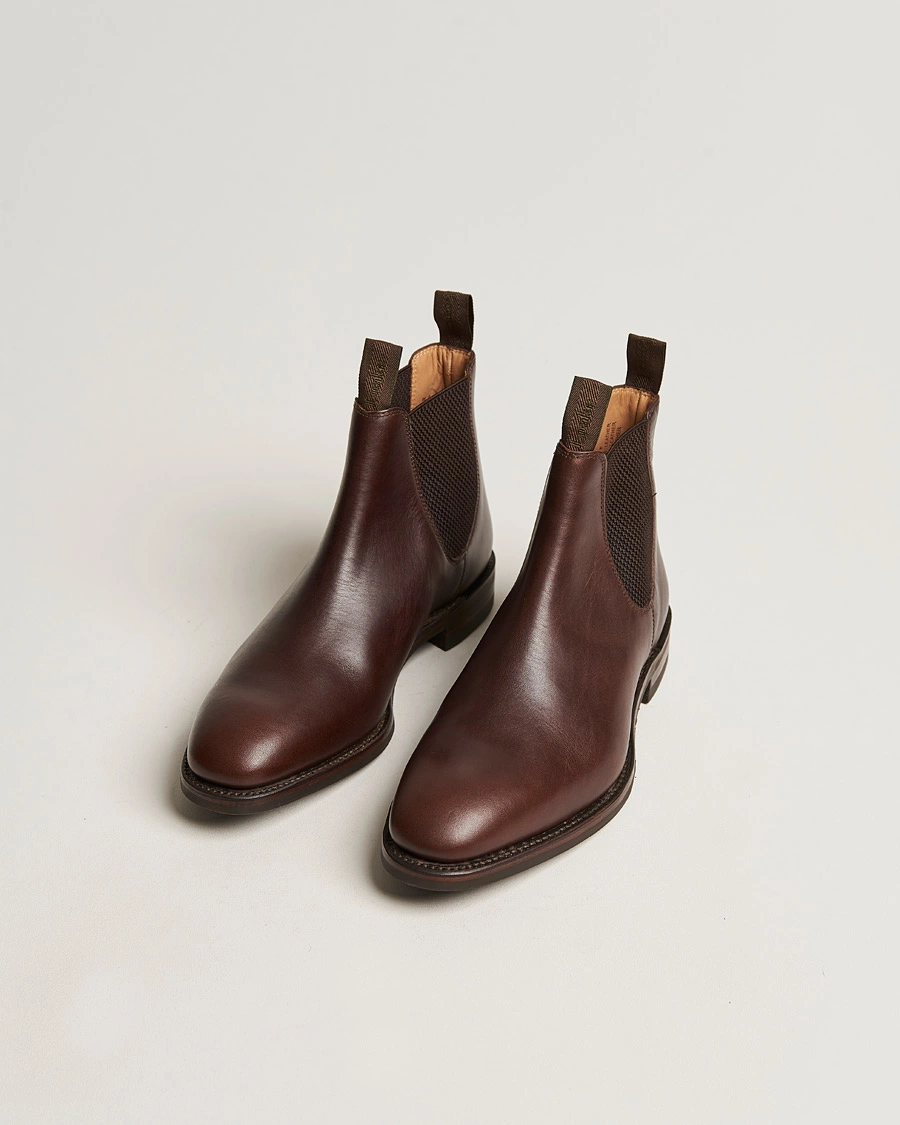 Men | Winter shoes | Loake 1880 | Chatsworth Chelsea Boot Dk Brown Waxy Calf