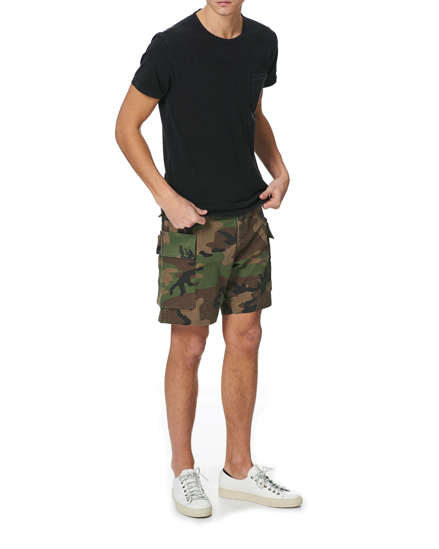 Herren | T-Shirts | RRL | Washed Pocket Tee Black Indigo