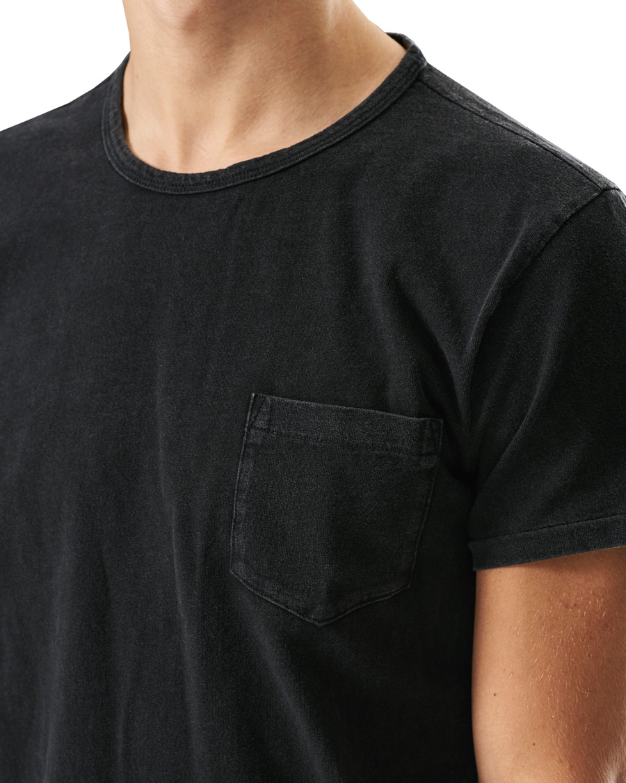 Herren | T-Shirts | RRL | Washed Pocket Tee Black Indigo