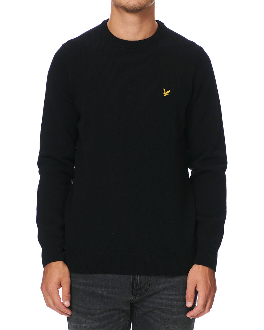 Herren | Pullover | Lyle & Scott | Lambswool Crew Neck Pullover Black