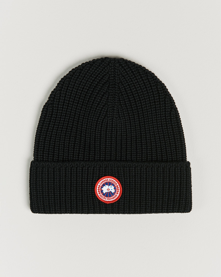 Herren | Canada Goose Arctic Disc Rib Toque Black | Canada Goose | Arctic Disc Rib Toque Black
