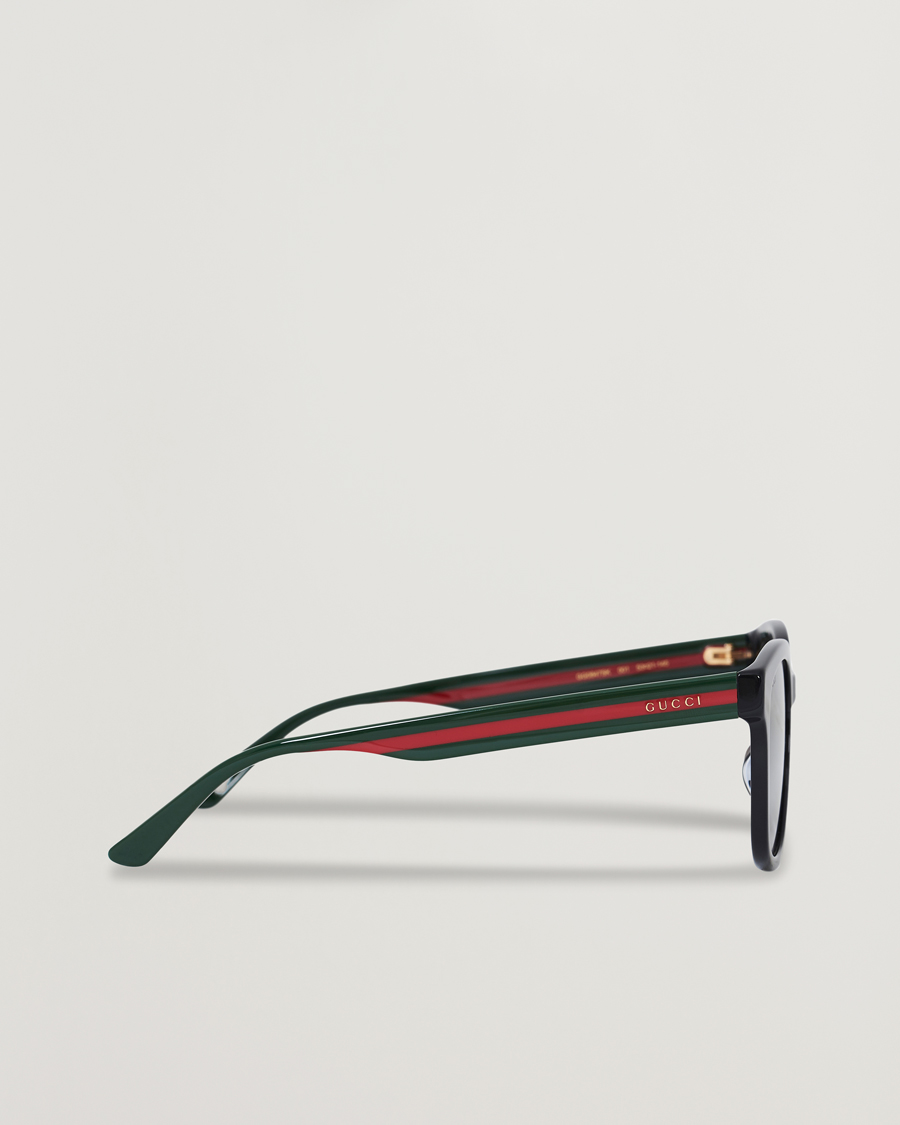 Herren | Gucci GG0847SK Sunglasses Black/Green | Gucci | GG0847SK Sunglasses Black/Green