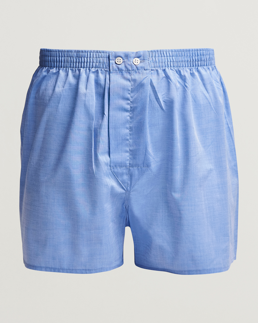 Herren | Unterwäsche | Derek Rose | Classic Fit Cotton Boxer Shorts Blue