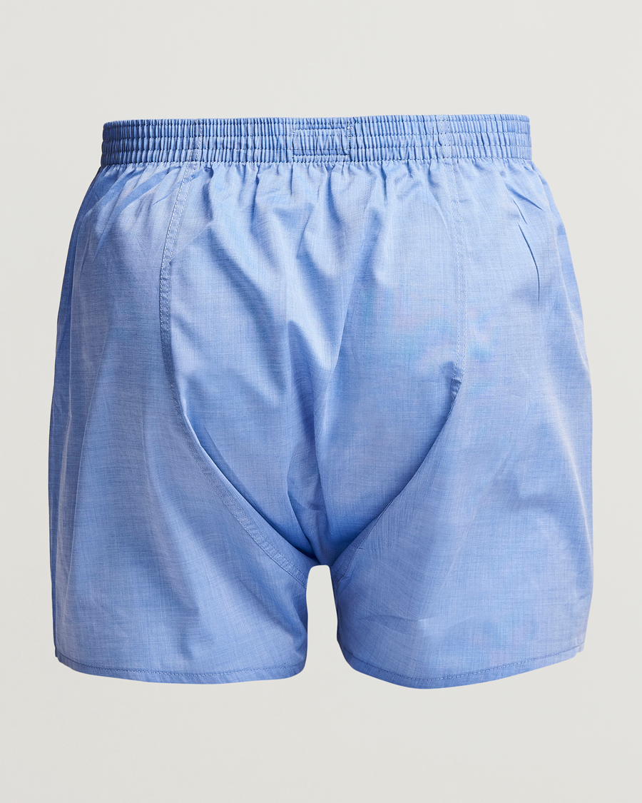 Herren | Loungewear-Abteilung | Derek Rose | Classic Fit Cotton Boxer Shorts Blue