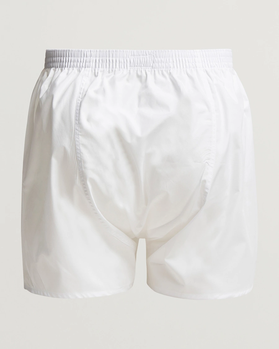 Herren | Derek Rose | Derek Rose | Classic Fit Cotton Boxer Shorts White