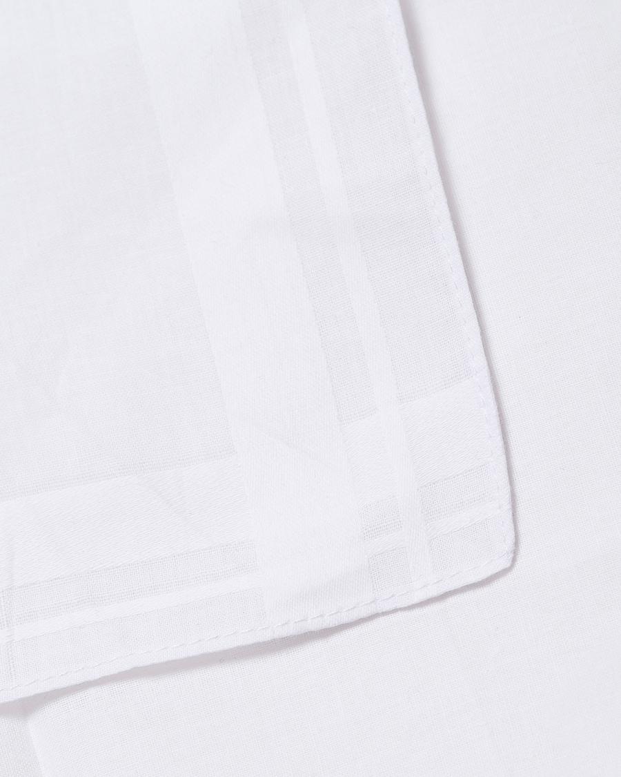 Herren | Einstecktücher | Amanda Christensen | 3-Pack Cotton Pocket Square White