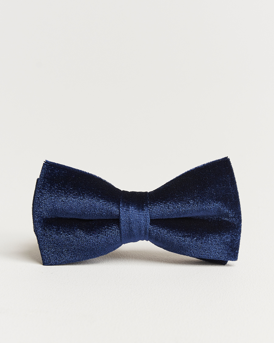 Herren | Fliegen | Amanda Christensen | Velvet Pre Tie Navy