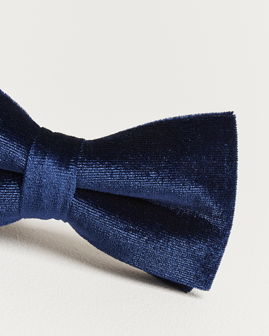 Herren | Fliegen | Amanda Christensen | Velvet Pre Tie Navy