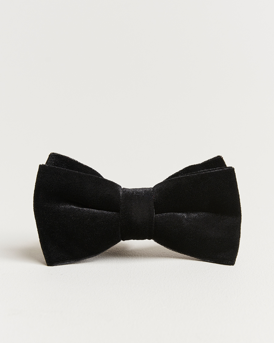 Herren | Fliegen | Amanda Christensen | Velvet Pre Tie Black
