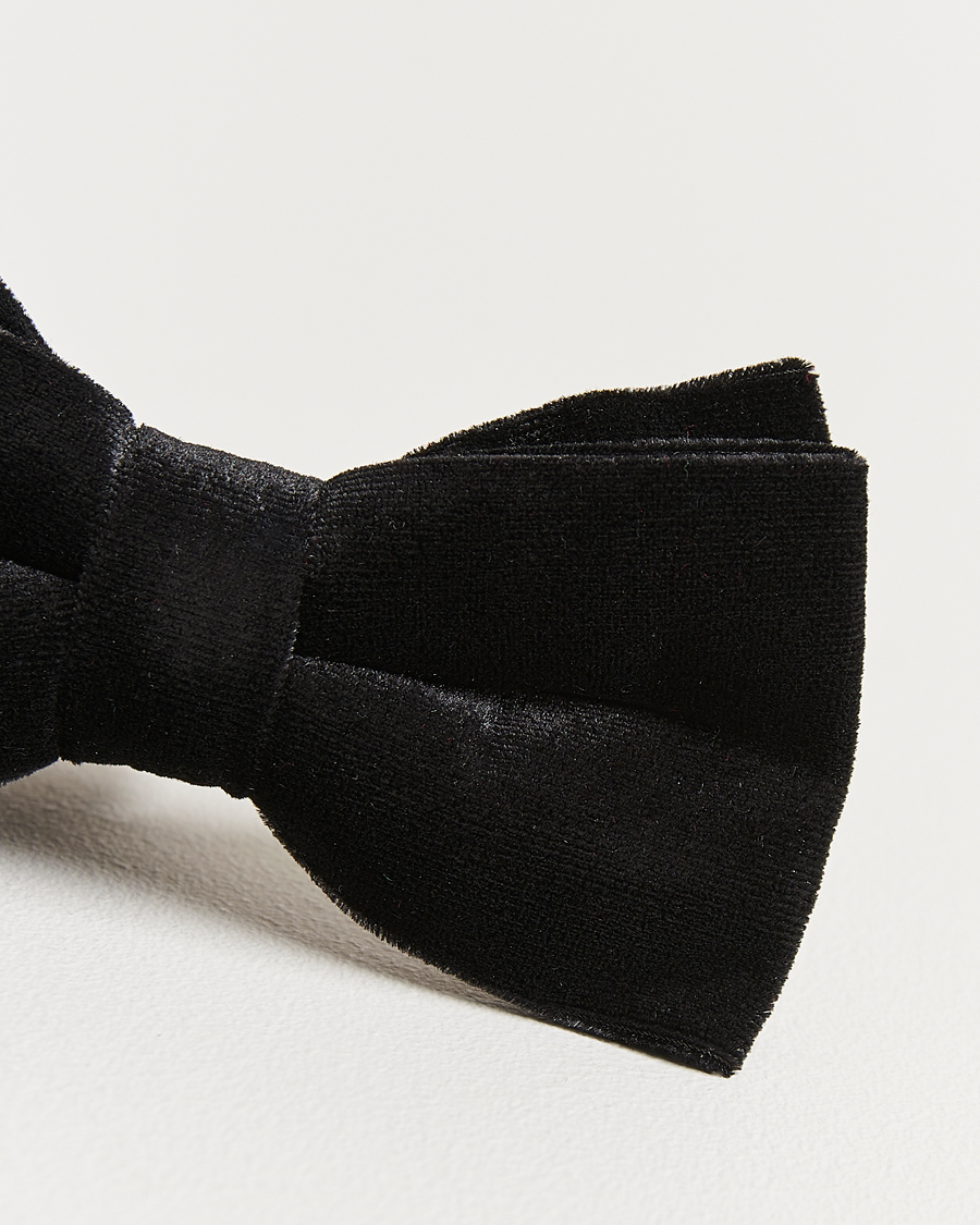 Herren | Fliegen | Amanda Christensen | Velvet Pre Tie Black