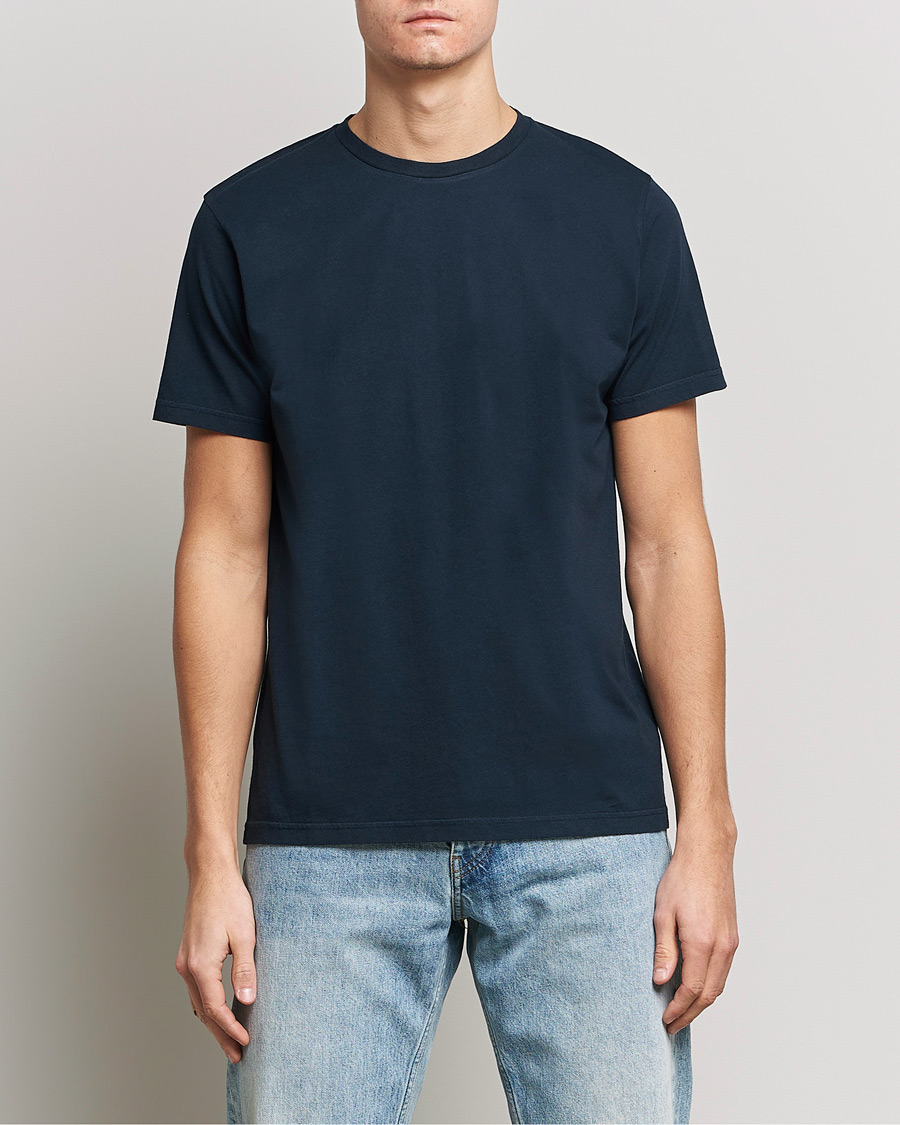 Herren | T-Shirts | Colorful Standard | Classic Organic T-Shirt Navy Blue