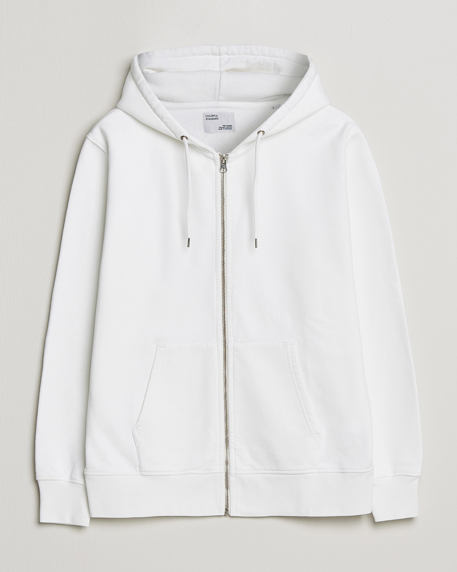 Herren | Pullover | Colorful Standard | Classic Organic Full Zip Hood Optical White
