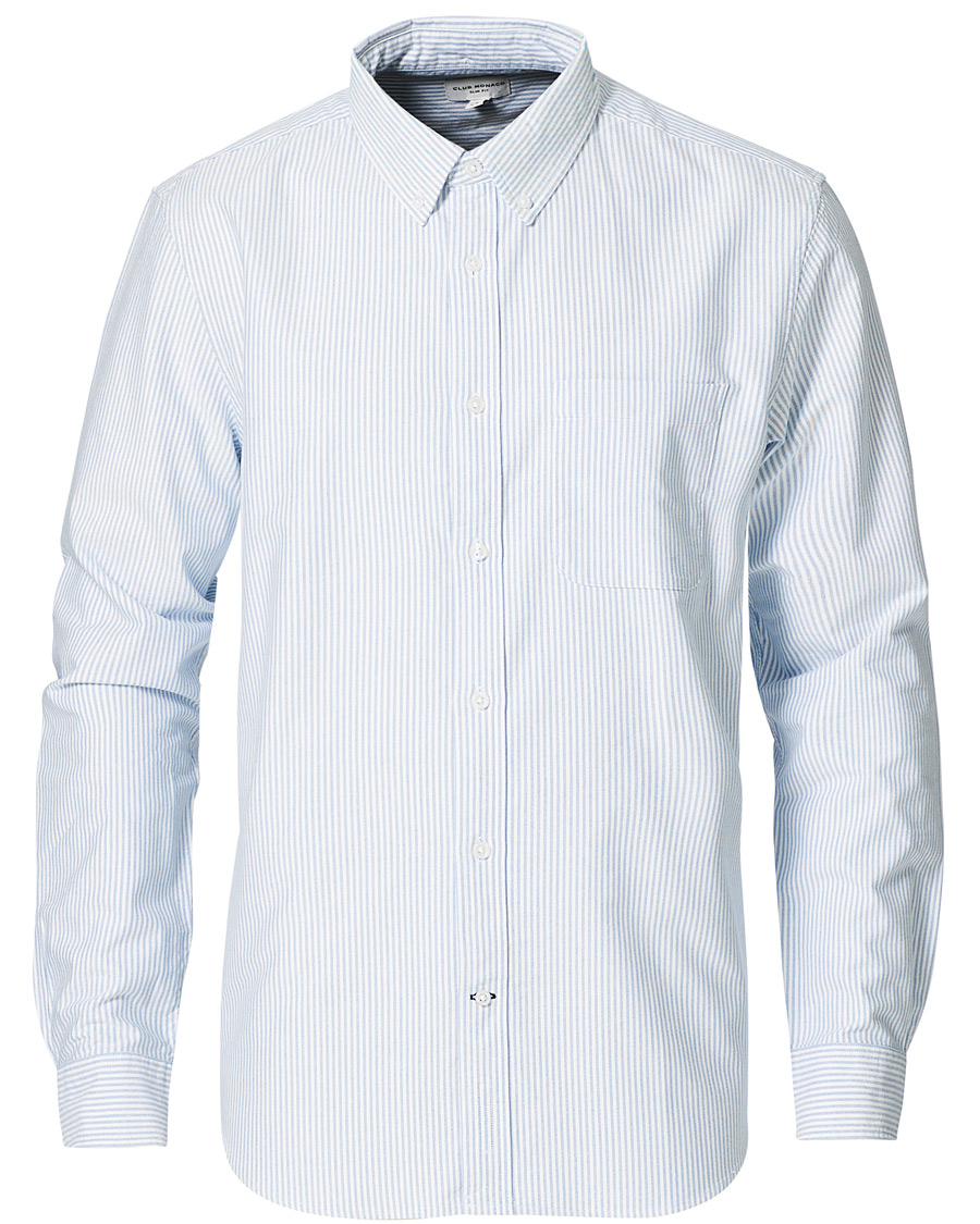 Herren | Hemden | Club Monaco | Slim Fit Oxford Stripe Shirt Blue/White