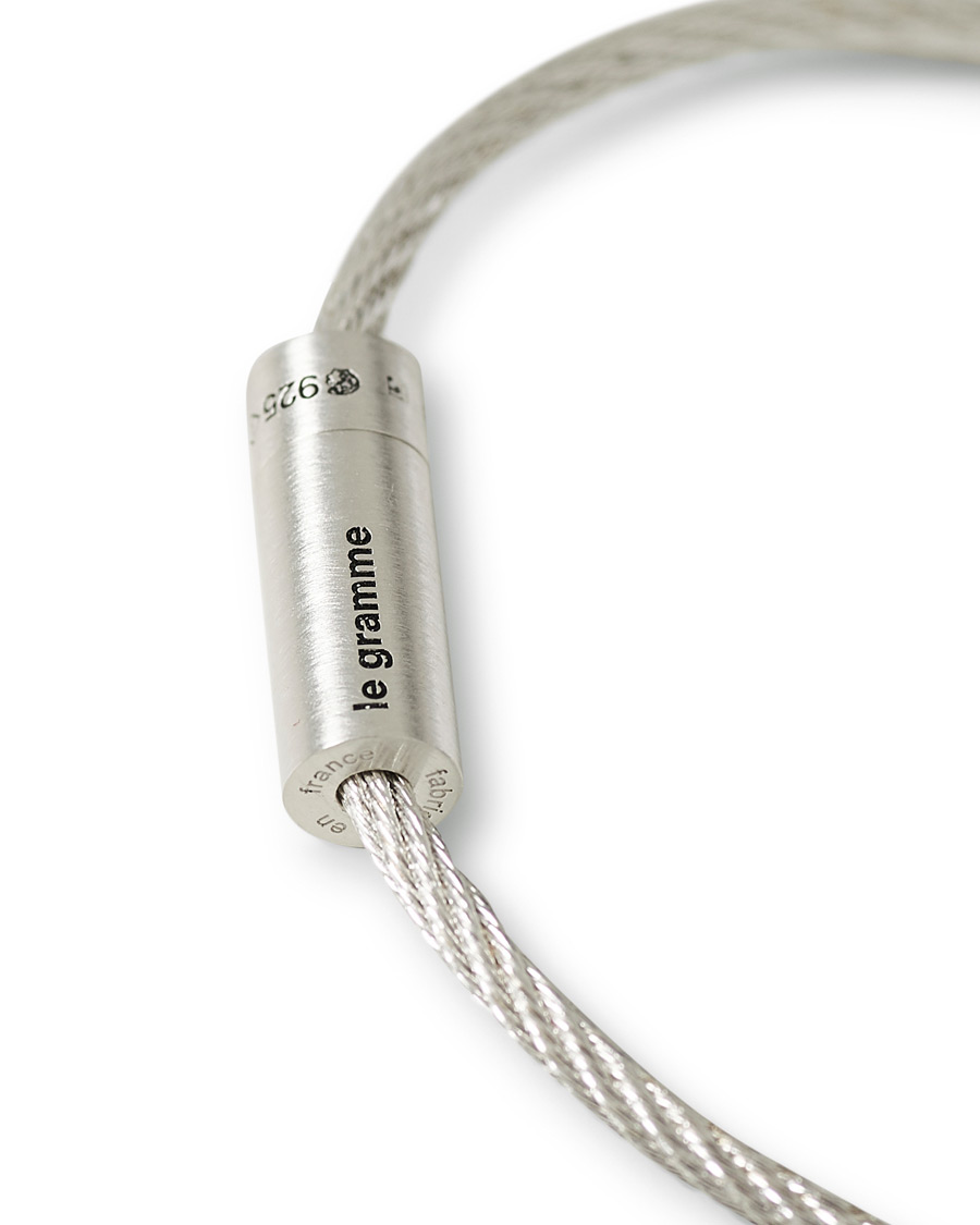 Herren | LE GRAMME Cable Bracelet Brushed Sterling Silver 9g | LE GRAMME | Cable Bracelet Brushed Sterling Silver 9g