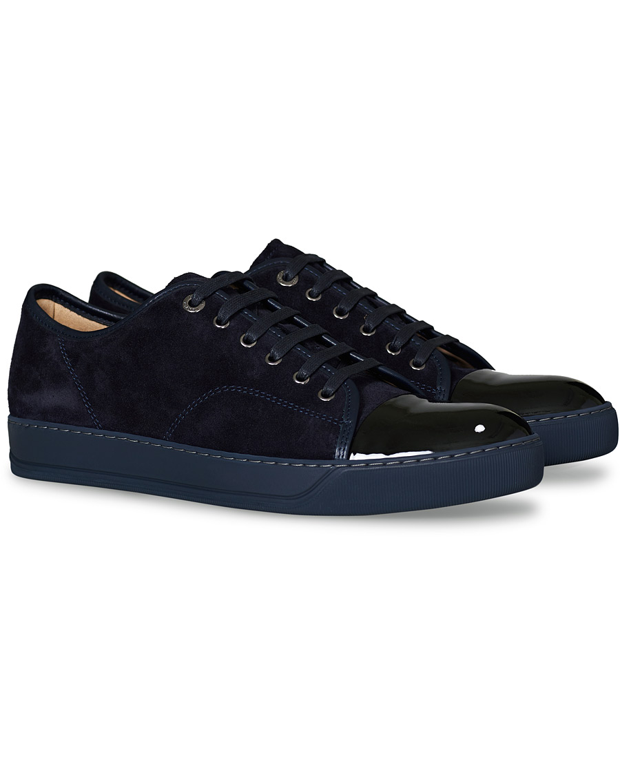 Herren | Lanvin Patent Captoe Sneaker Dark Blue/Dark Blue | Lanvin | Patent Captoe Sneaker Dark Blue/Dark Blue