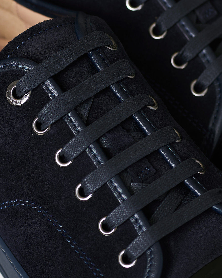 Herren | Lanvin Patent Captoe Sneaker Dark Blue/Dark Blue | Lanvin | Patent Captoe Sneaker Dark Blue/Dark Blue