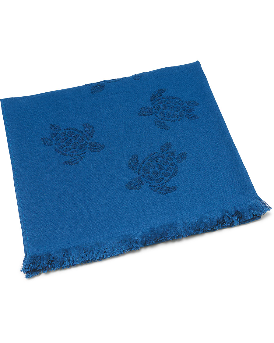 Herren | Vilebrequin Turtle Jacquard Beach Towel Blue | Vilebrequin | Turtle Jacquard Beach Towel Blue