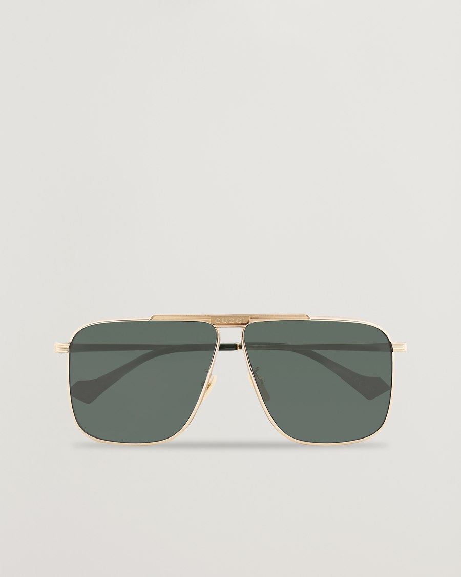 Herren | GUCCI GG8040S Sunglasses Gold/Green | Gucci | GG8040S Sunglasses Gold/Green